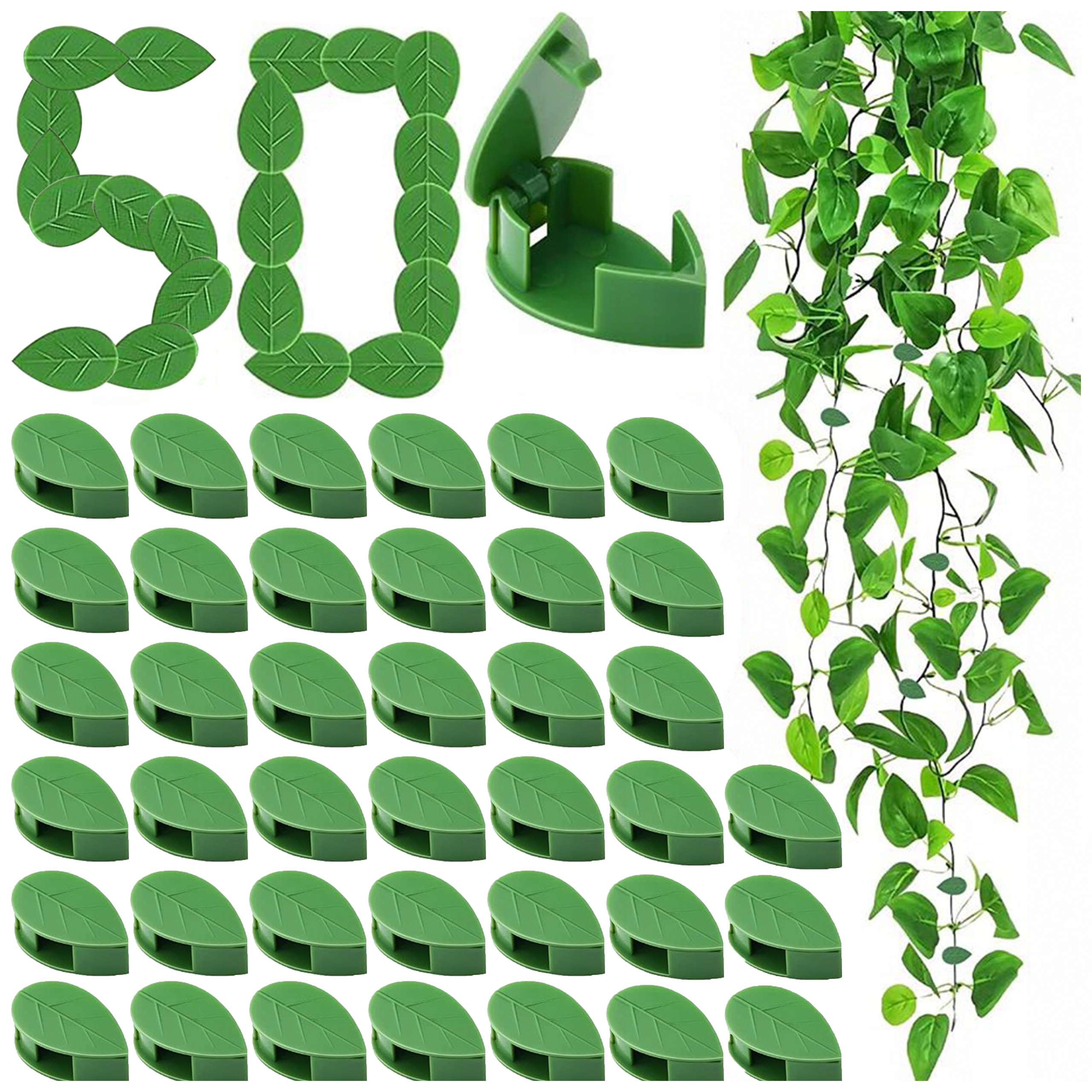 SPONKY NA RASTLINY, SPONKY NA UPEVŇOVANIE POJÍŽAD, KÁBLOV, NÁSTENNÉ SPONKY 50 KS
